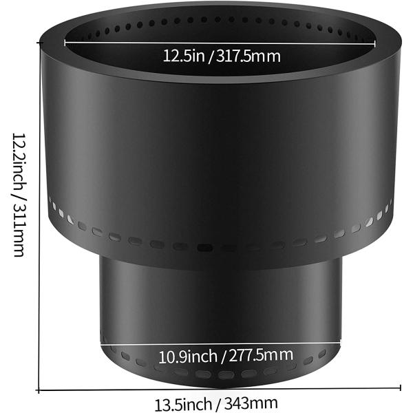 Black Stainless Steel Flame Genie Portable Wood Pellet Camping Stove Smoke Free