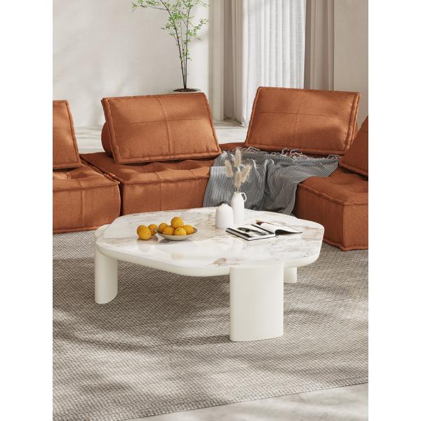 Marble Countertop Round Rock Coffee Table Customize Color