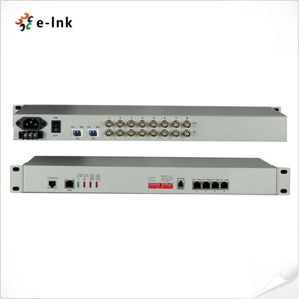  8E1 + 4GE 1+1 Fiber PDH Multiplexer