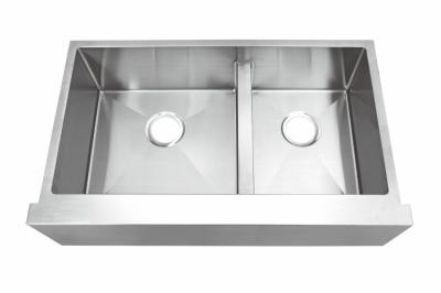 Tudo em um dissipador de aço inoxidável 35 da bacia dobro tamanho externo do X 21 '' X10”