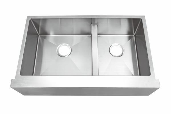 All In One Double Bowl Stainless Steel Sink 35''X21''X10'' External Size