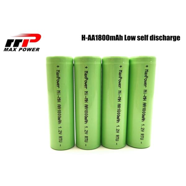 500 Cycles 1.2V AA 1800mAh NIMH Battery Cell MSDS UN38.3