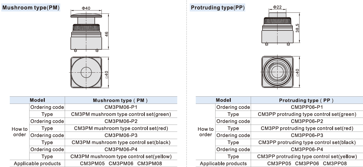 CM3B-06, CM3R-06, CM3L-06, CM3PL-06 AirTAC CM3 Series 3/2 way Control Valve 1/8