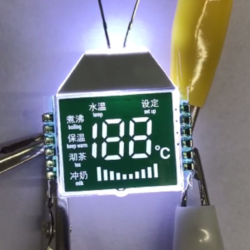 Custom Negative Transmissive Segmented LCD Display – RoHS & REACH Compliant,segment lcd display,segment lcd