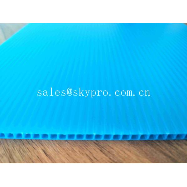 Blue Dirt - proof Polypropylene Hollow Sheet Durable PP Corrugated Plastic Boards