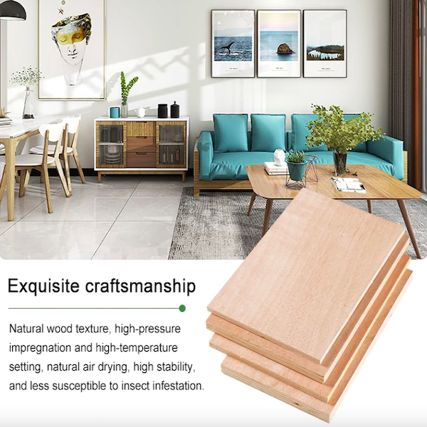 Композитная фанерованная фанера из твердого дерева, фанера из березы размером 4х8 футов, с фасадом из тополя