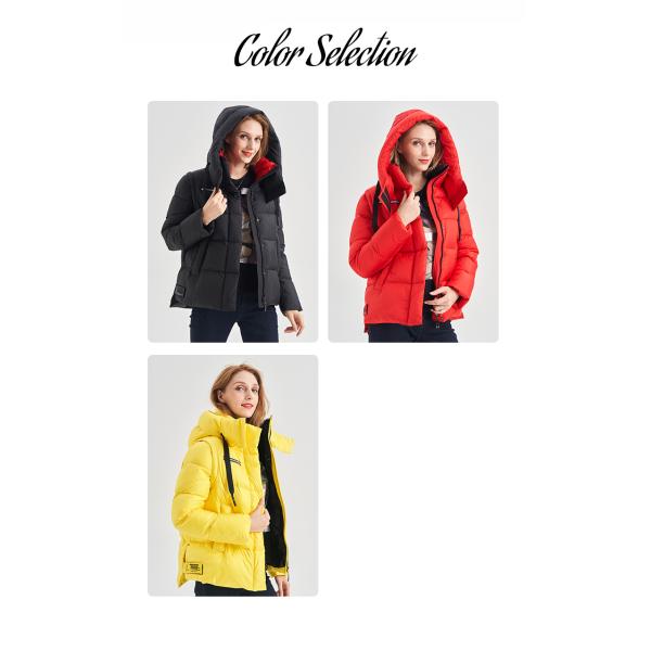 FODARLLOY 2022 High Quality Warm Hooded Lady Thin Cotton-padded Jacket Women Coat Lightweight Luxury Down Foldable Jacket