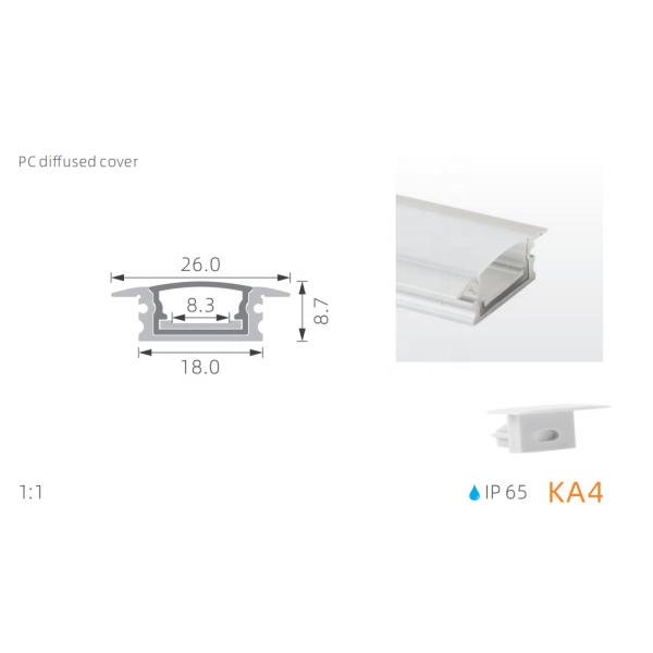 Recessed led aluminum waterproof IP65 for outdoor and indoor led light from china with good price and high quality