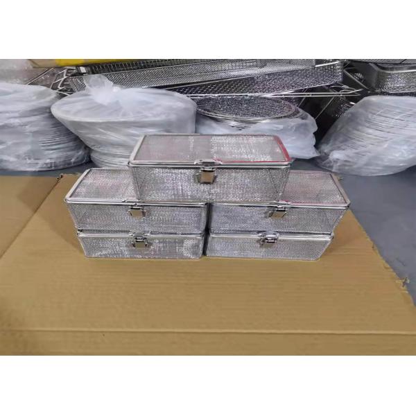 Food Grade 304 Stainless Steel Wire Mesh Tray Medical Basket