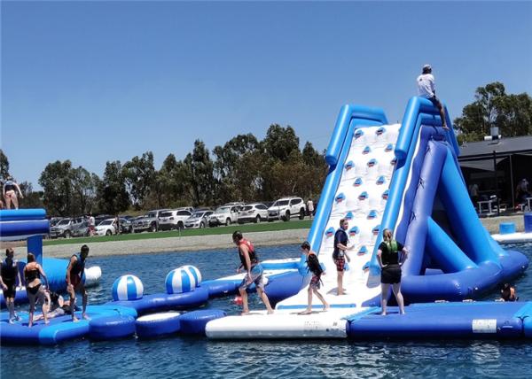 Commercial Inflatable Aqua Park Large Size Puncture Proof  Easy Maintain CE Certificated