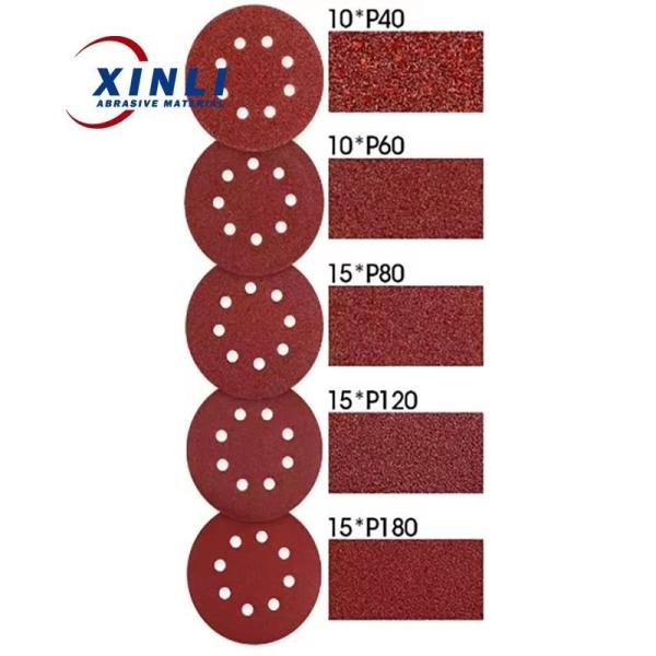Customized 6 Inch Sanding Discs Round Porous Abrasive Sanding Disc For Car And Metal