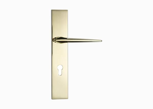 Gold Modern Dummy Lever Door Handles 145mm For Bedroom