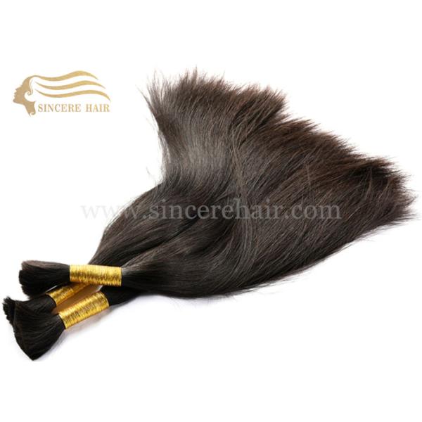 Hot Sell 22 Inch Hair Bulk Extension for Sale - 55 CM Natural Brazilian Virgin Human Hair Bulk Extensions for sale