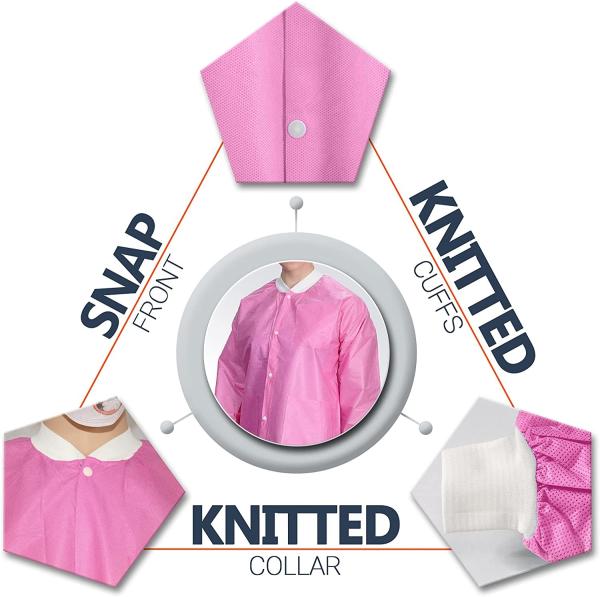 High Quality Laboratory Chemical Medical Uniforms Nurse Fashion Hospital Disposable Lab Jackets