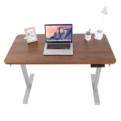 Brown 33.73lbs Electric Adjustable Computer Table / Study Computer Desk