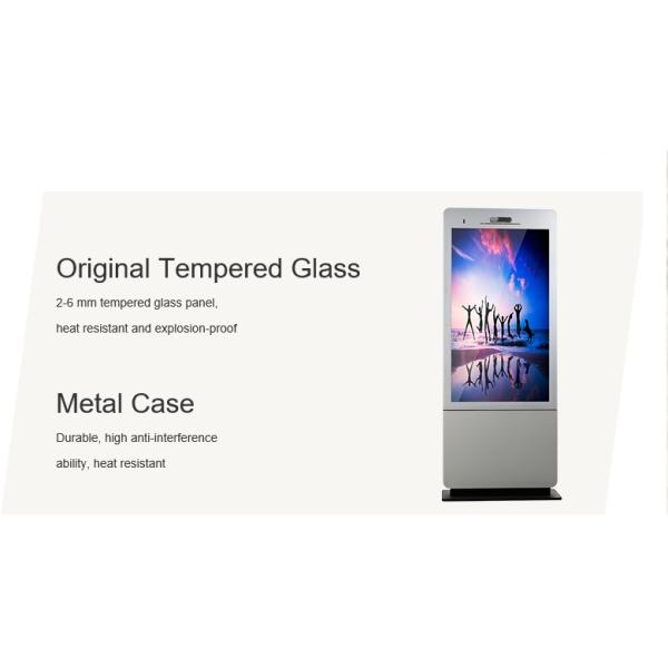 Webcam Hotel 55 Inch Interactive Touch Screen Kiosk Remote Control Built - In Speaker