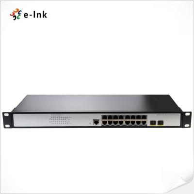 Ponto de entrada controlado do gigabit 802.3at do porto do interruptor 16 da camada 2 da empresa a 2 100/1000X portuários SFP