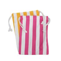 Toalha de praia listrada cor-de-rosa branca amarela 300gsm de Microfiber