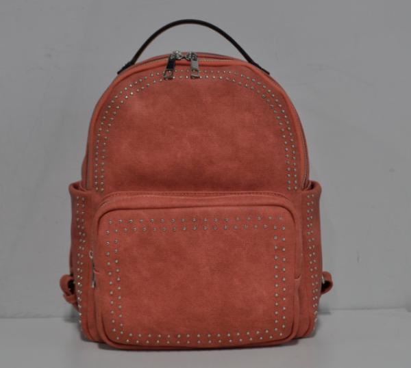 Hot Selling Fashion Pu Leather Pink Color  Women Backpack Custom Shoulders Bag For Girls