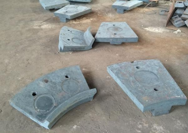 Cr-Mo Alloy Steel Casting of Discharge End Liners  for Ball Mill Parts