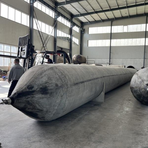 Coussins gonflables en caoutchouc marin Henger pour lancement de navires, norme ISO14409