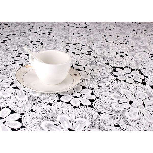 Свободно покрашенный азо цветка шнурка хлопка гипюра Венеции вышитый тканью расстворимый в воде