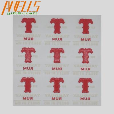 Pantone Washable Heat Transfer Patch Twill Embossed Iron On Tagless PMS