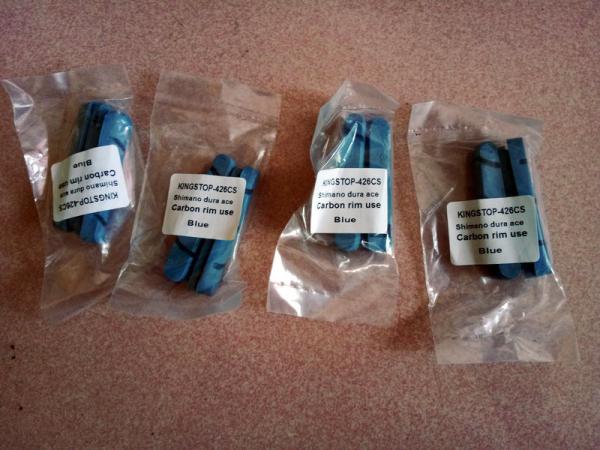 Brake Pads Cork Wood Material replacement for Carbon Rim Use with Shimano/Campgnolo Cassette promotion Blue Brown Black