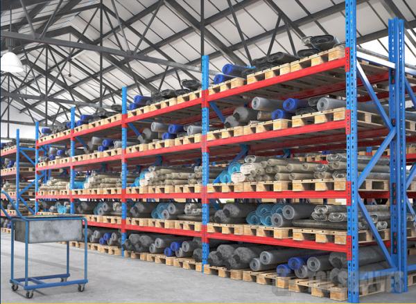 Prateleiras resistentes do metal do ODM, cremalheiras industriais H1830×W914×D457mm do armazenamento do armazém