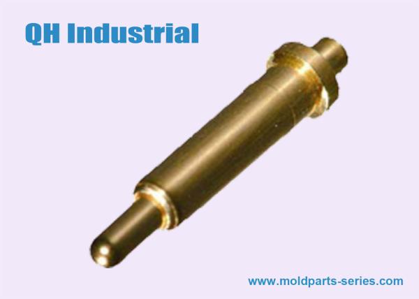 Pogo Pin,Spring-loaded Pin, Brass Gold Plating Spring Load Pin, 10 U'' Gold Plating High-current Rate Pogo Pin Supplier