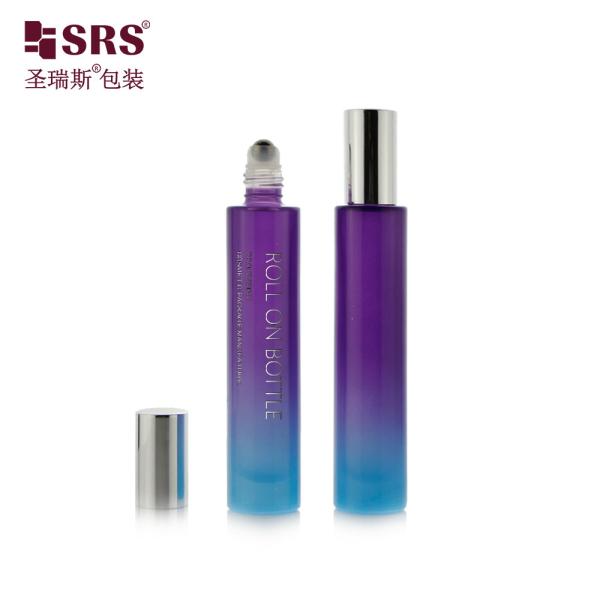 GB1-15ml Customized Essential Oil Roller Bottle With Black Cap