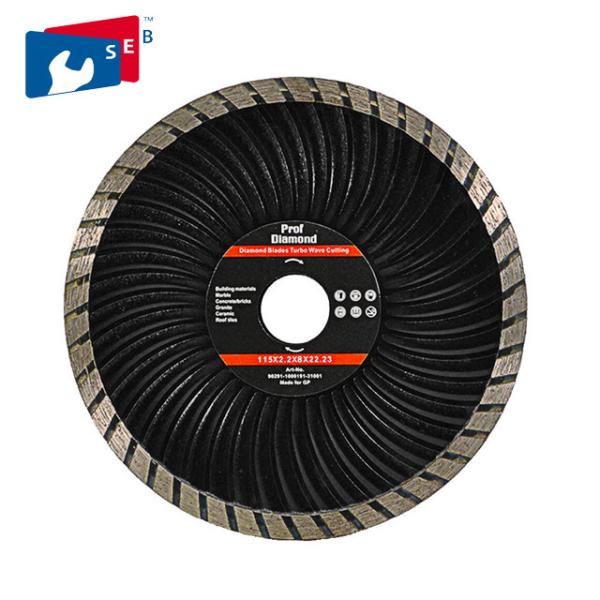 Durable 115 Mm Diamond Saw Tools , Circular Cutting Disc Strengthen Turbo