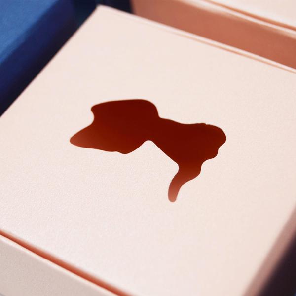 Small Paper Full Color Printed Boxes Handmade Soap Packaging Box With Window Hole