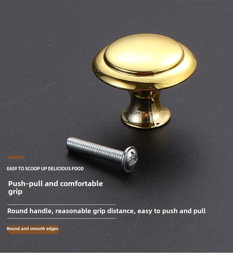 Single Hole Stainless Steel Mushroom Knob in Gold Silver Black-for Cabinets Door Shoe Drawer & Bedroom Bathroom Use