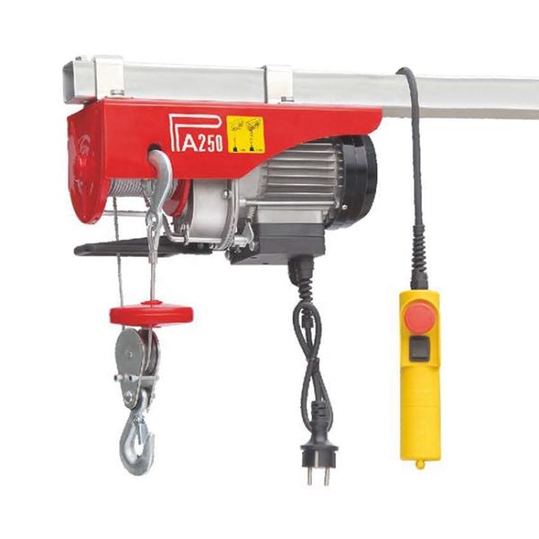 Pa250 125/250kg Capacity 500w Mini Electric Wire Rope Hoist