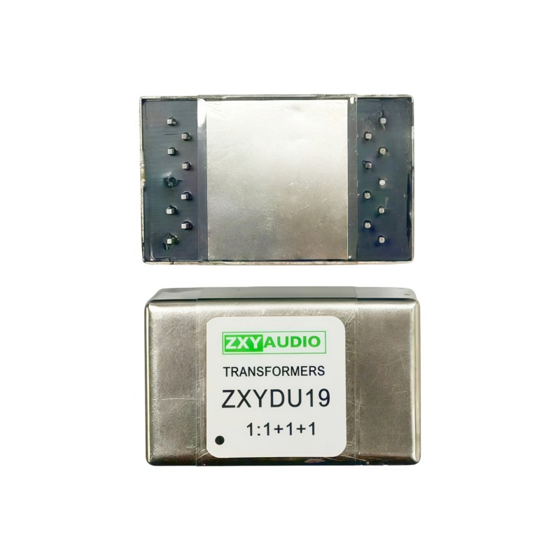 ZXYDU19 1+1:1+1 Permalloy Audio Transformer with High-Permeability Core and Durable Construction