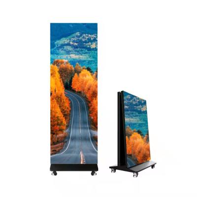 Creative LED Display for Indoor Advertising P1.86 Foldable LED Poster 640×1930mm 600nit 3840Hz