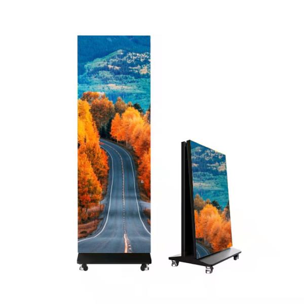Creative LED Display for Indoor Advertising P1.86 Foldable LED Poster 640×1930mm 600nit 3840Hz