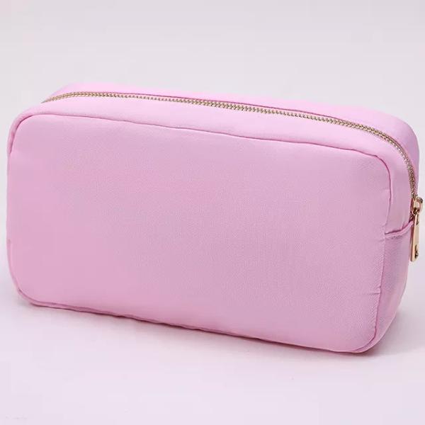 24 Colors Zipper Waterproof Toiletry Bag Large Make-up Bags for Travel in Nylon Pouch