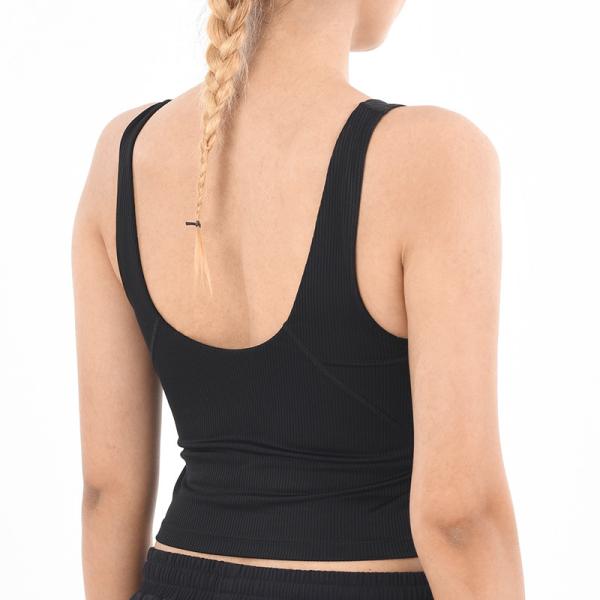 Ribbed Yoga Casual Sports Bra Fitness Workout Sports Bra