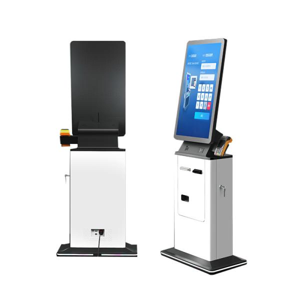 Self Service Touch Screen Airport Hotel Check in Checkout Cash Acceptor Payment Kiosk with Passport Reader and Card Dispensert Terminal Kiosk Cash Check in Self Service Terminal Kiosk