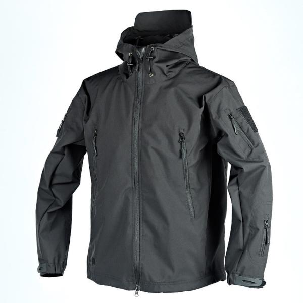 Outdoor Tactical Fleece Hardshell Jacket Autumn And Winter Plus Fleece Windproof Riding Jacket Waterproof