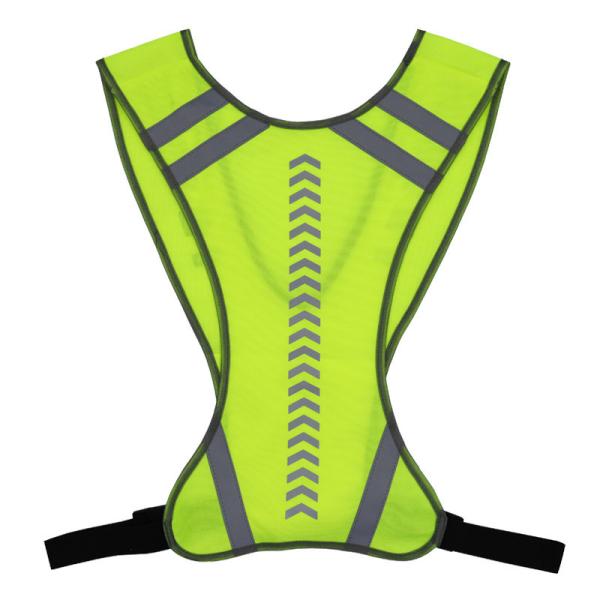 Adjustable Reflective Running Vest Elastic With LED Warning Lights