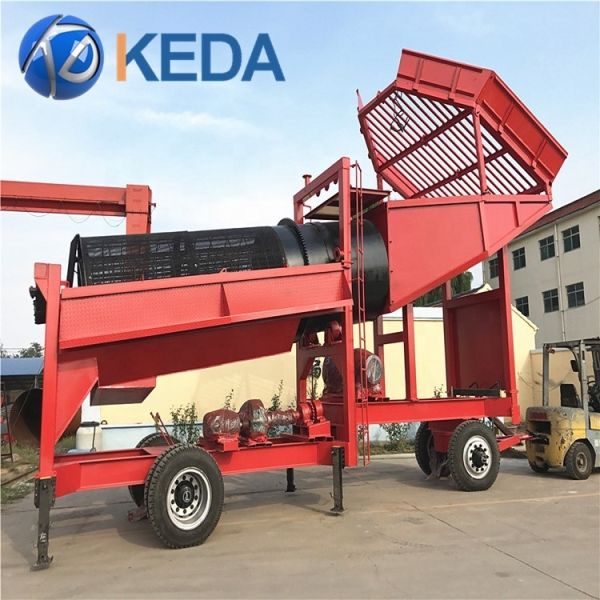 Small Scale Mini Portable Gold Trommel Wash Plant with Siphon Mobile Plant for Efficient Gold Recovery
