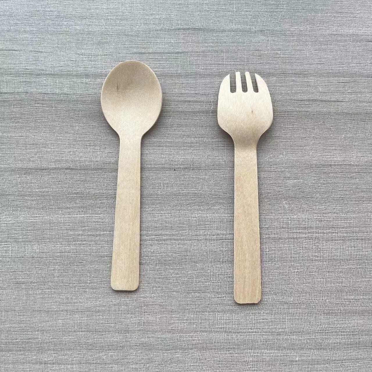 Package Size 100.00cm * 80.00cm * 60.00cm Natural Biodegradable Disposable Wooden Cutlery