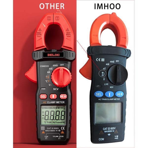 Digital Display Clamp Multimeter AC DC Voltage Universal Meter Automatic Intelligent