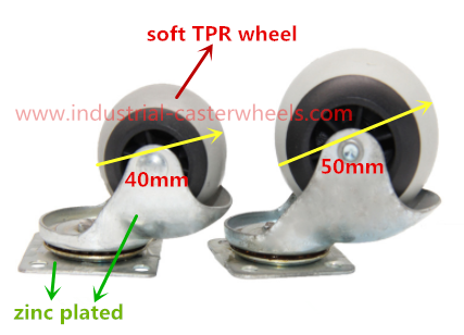 Furniture Ball Wheels Soft TPR Castors Couch Casters