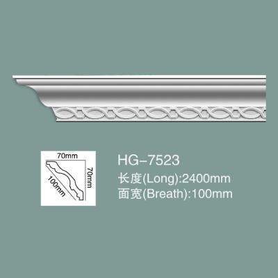 Pour le moulage de la corniche, le moulage de la couronne de polyuréthane HG-7523