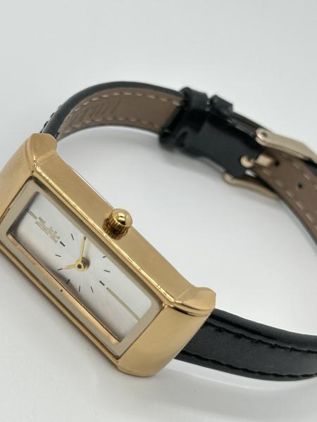 Gift Genuine Leather Mens Waterproof Wrist Watch Square Single Dial Quartz Watch