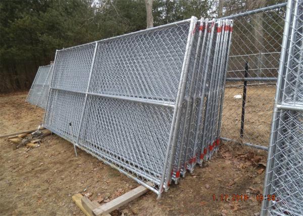 6'x12'  New Cyclone Chain Link Temporary Fence Panels  Mesh 57mm x 57mm Diameter 2.70mm